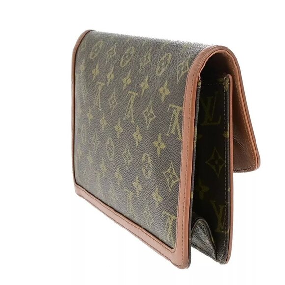 LOUIS VUITTON Pochette Dam GM Clutch Hand Bag Monogram Leather - Picture 14 of 16